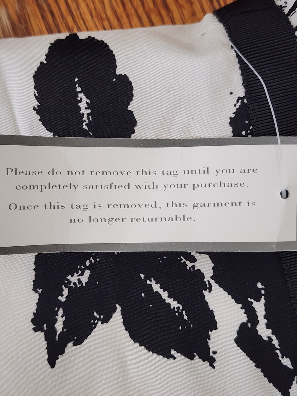 Ann Taylor White Dress with Black Floral Print - Picture 11 of 13